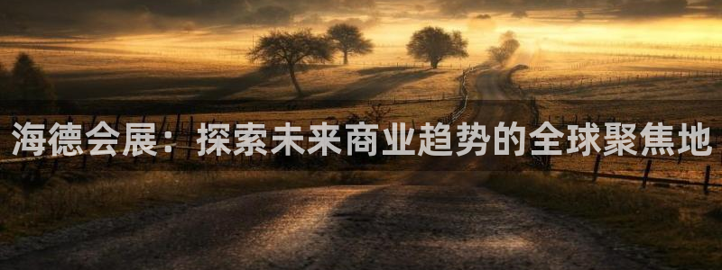 果博是怎么登录的：海德会展：探索未来商业趋势的全球聚焦地